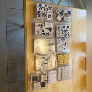 Stampin Up Assorted Rubber Stamp Collection